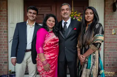 The Dash Family: Raj, Nina, Elora, and Rohan